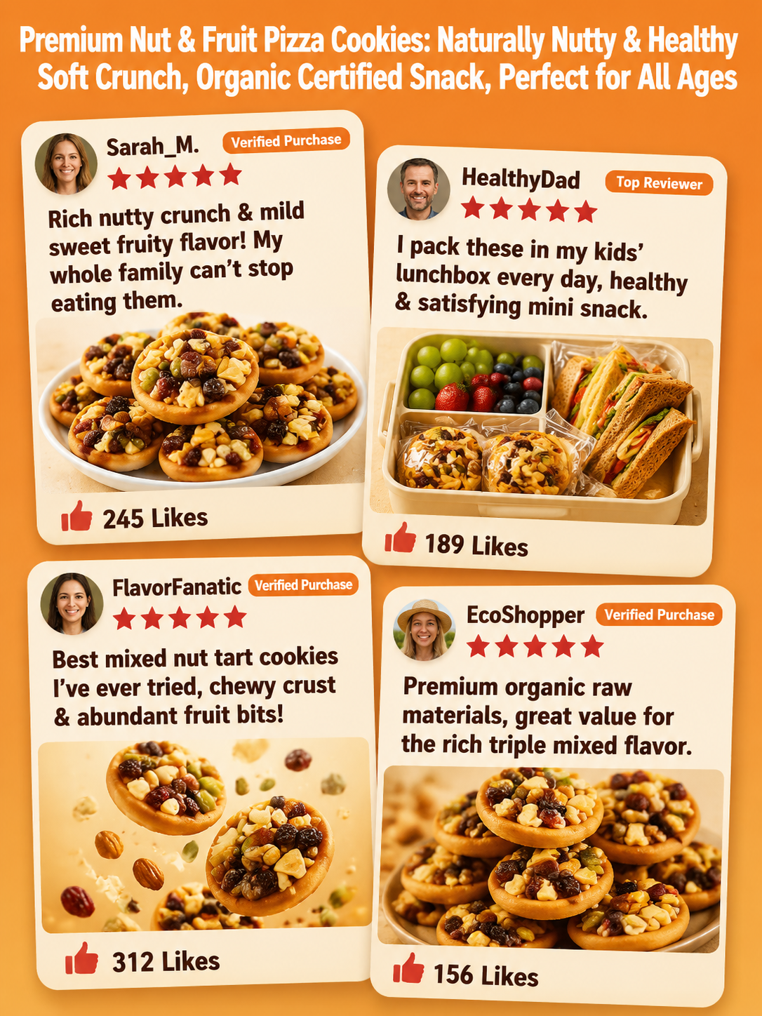 🍪Mixed Nut Cookies Assorted Biscuit Snack Pack-Elon