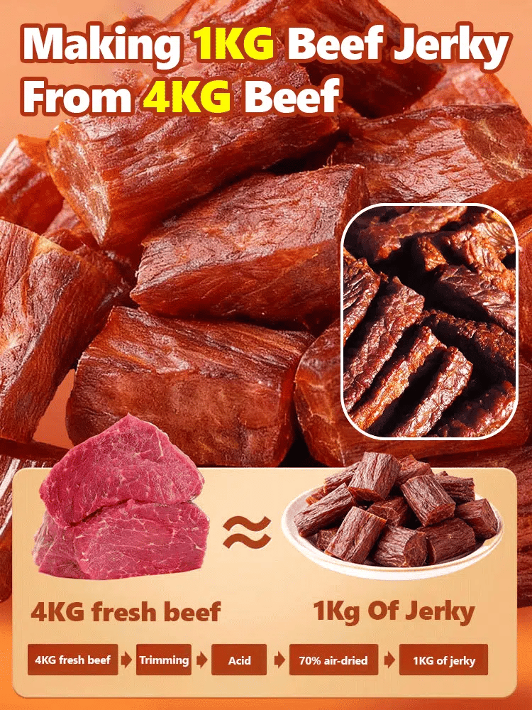 Add high-protein pure beef jerky-Elon