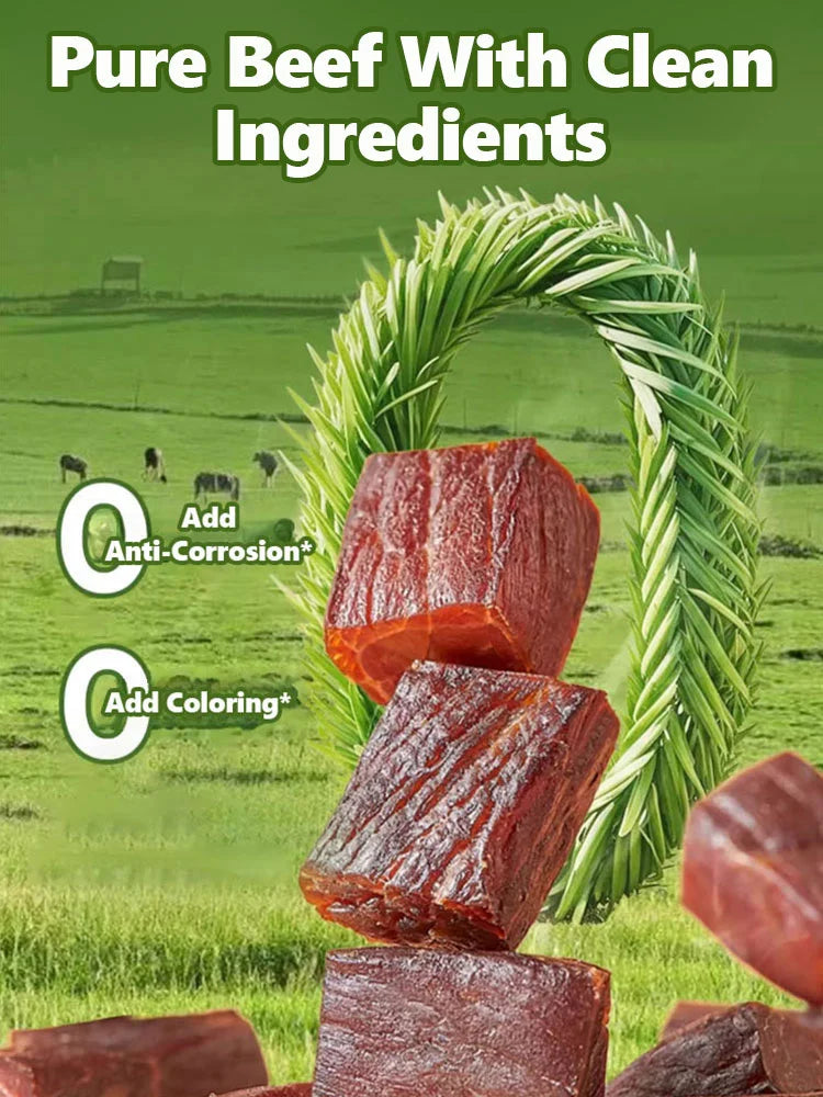 Add high-protein pure beef jerky-Elon