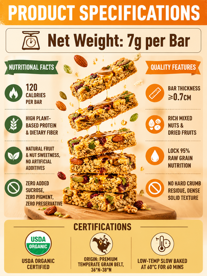 🥚Oat Protein Granola Bars Low Calorie Snack-Elon