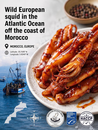 🦑BBQ Roasted Whole Squid Snack – Ready to Eat, Individually Wrapped-Elon