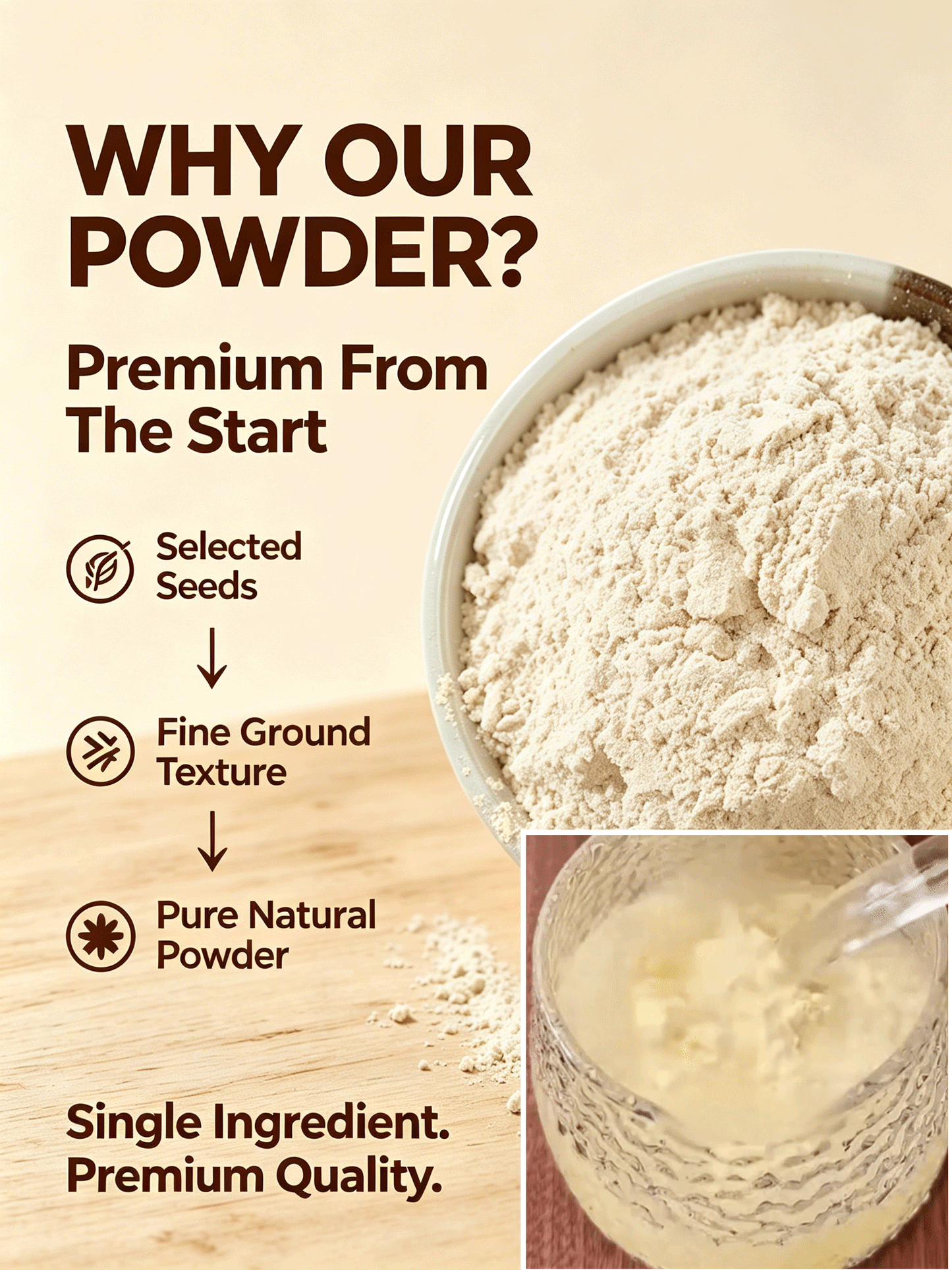 🍈 Premium Seed Powder Blend | Smooth Taste, Easy Nutrition-Elon