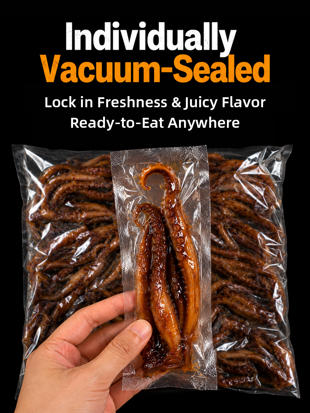 🦑BBQ Roasted Whole Squid Snack – Ready to Eat, Individually Wrapped-Elon