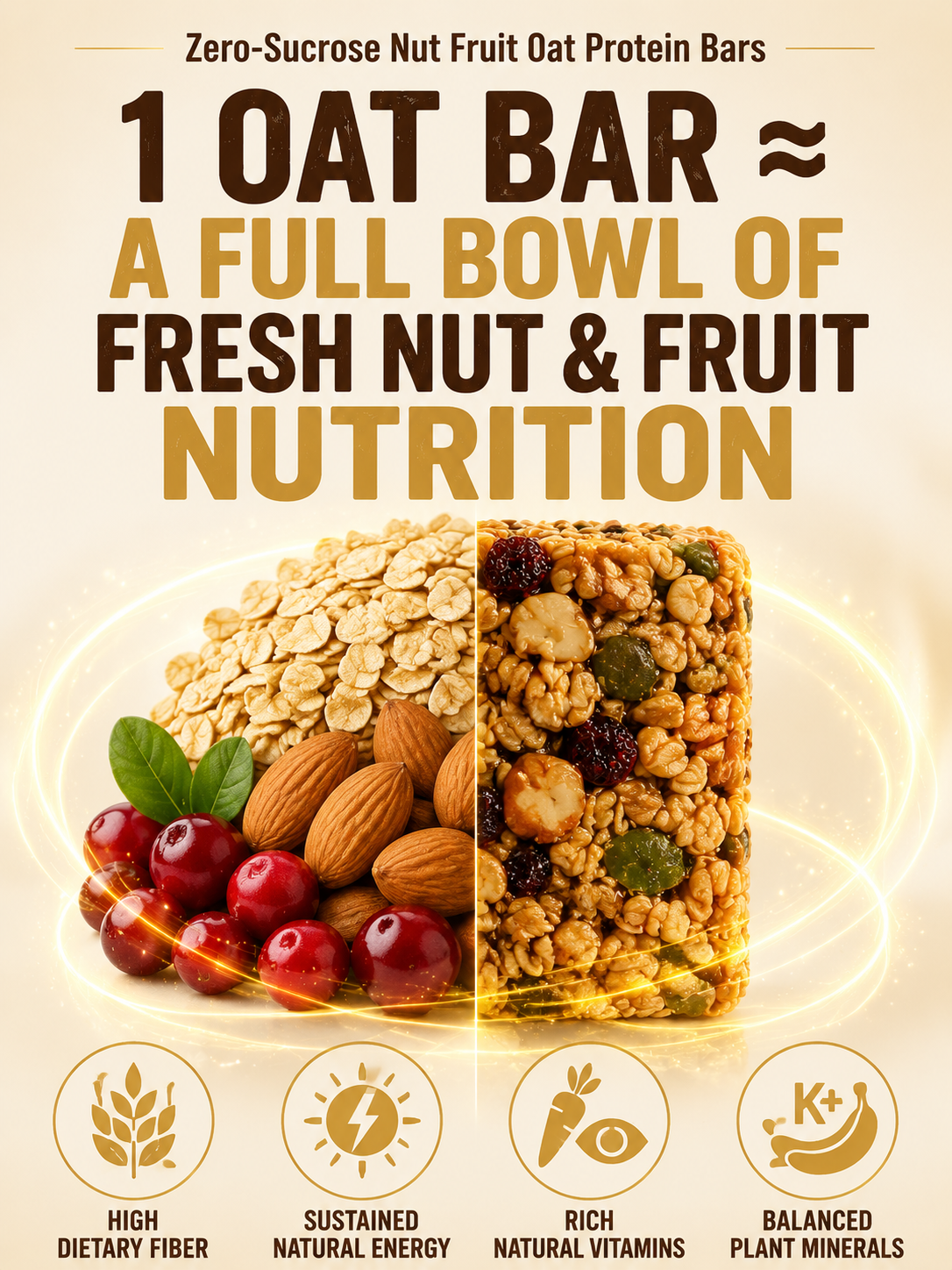 🥚Oat Protein Granola Bars Low Calorie Snack-Elon