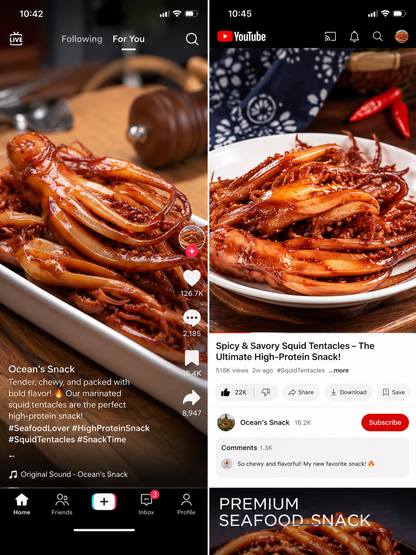 🦑BBQ Roasted Whole Squid Snack – Ready to Eat, Individually Wrapped-Elon